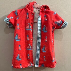 Red Nautical Kids Shirt